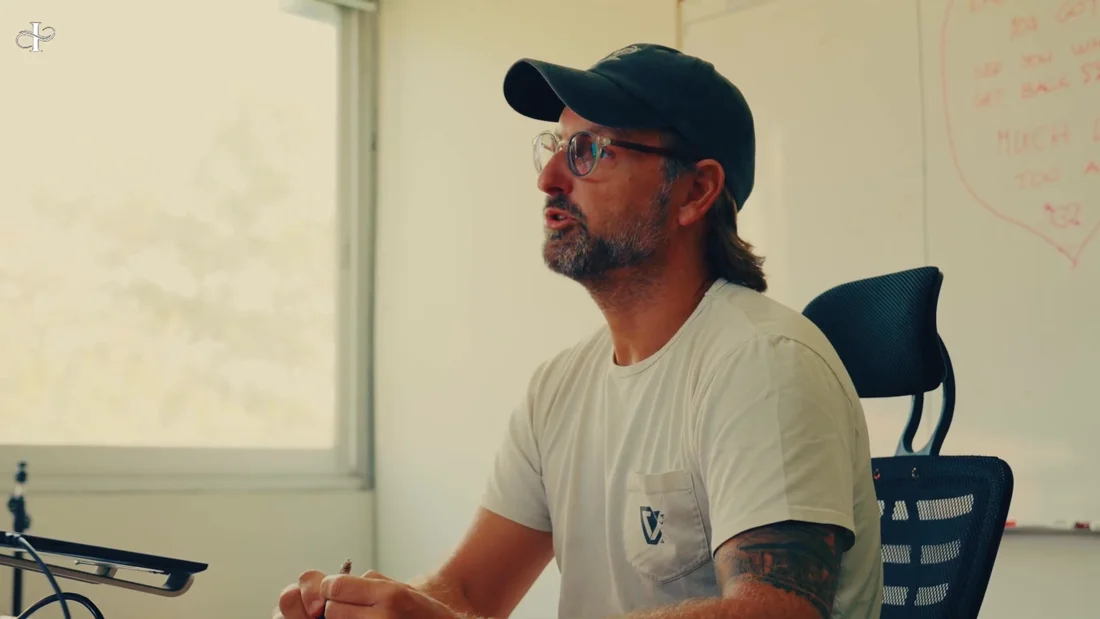 Sean Johnson, still from the filmed interview